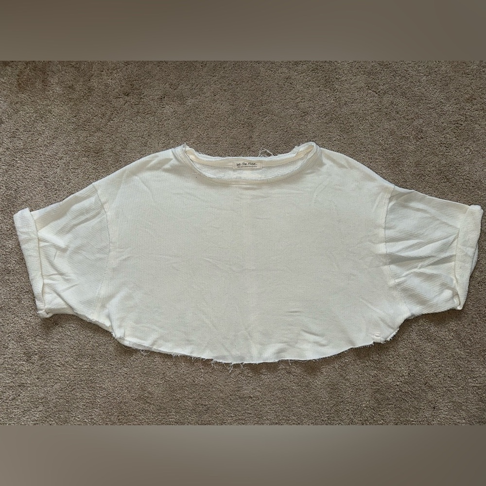 Free People Off my Mind Cropped Tee